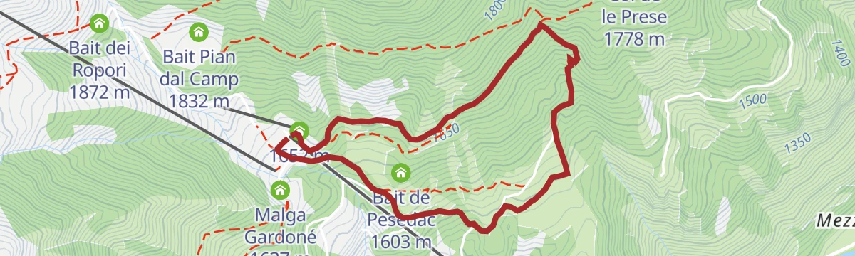 Route map: Gardonè - Vardabe
